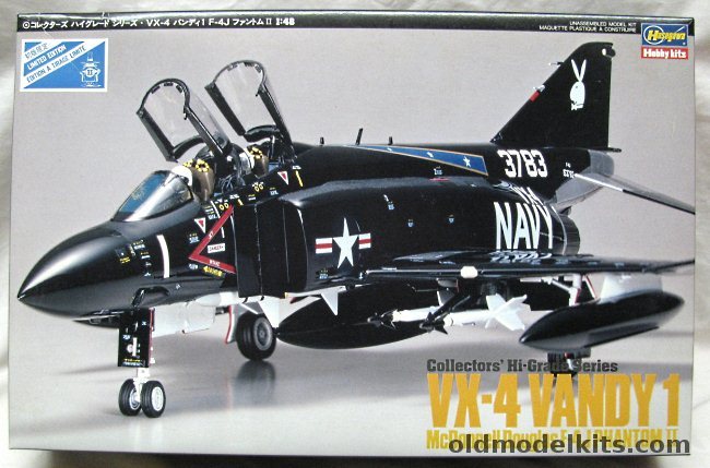 Hasegawa 1/48 McDonnell Douglas F-4J Phantom II Limited Edition Hi-Grade Series - VX-4 Vandy 1, CH2 plastic model kit